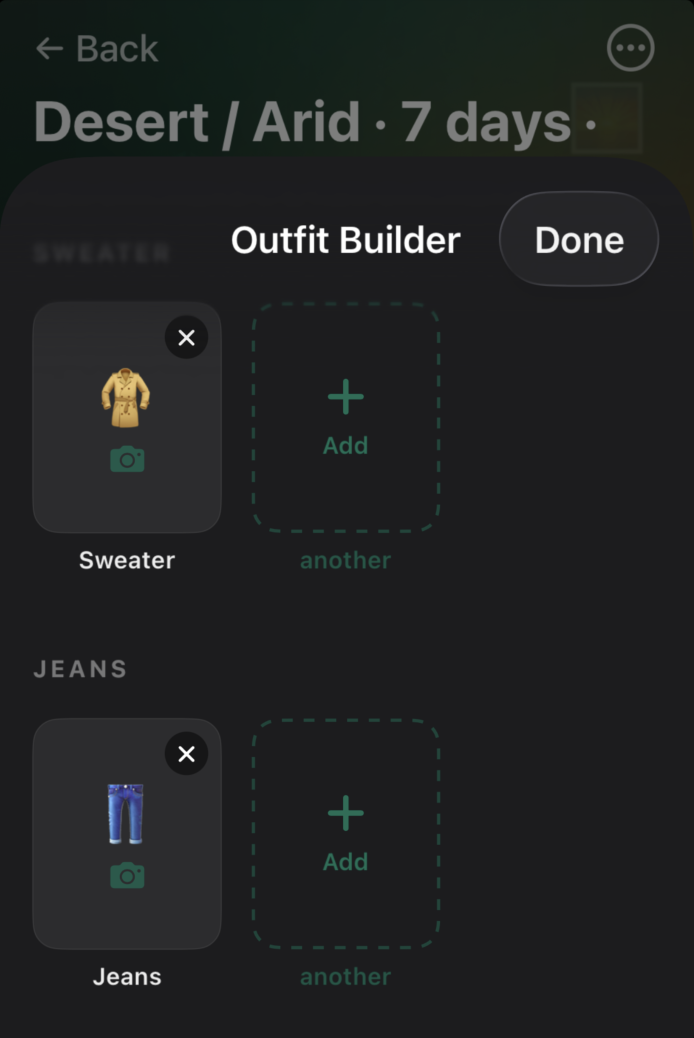 Outfit Builder